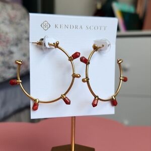 Kendra Scott Vintage Gold Frieda Hoop Earrings